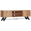 vidaXL Meuble TV 140x30x45 cm Bois d'acacia massif