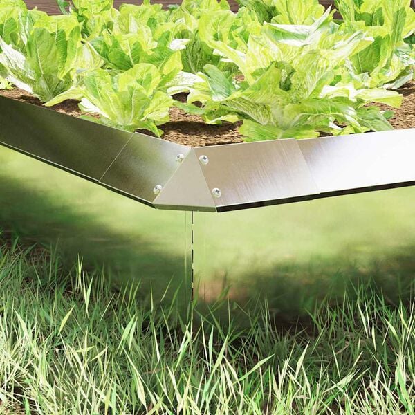 vidaXL Cl&ocirc;ture &agrave; escargots Argent 13,5 x 13,5 x 25 cm Acier inoxydable