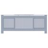 vidaXL Cache-Radiateur 2 pcs Gris 205 x 20,5 x 81,5 cm