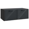 vidaXL Meuble TV mural Noir 78,5 x 41 x 30 cm Bois d'ing&eacute;nierie