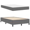 vidaXL Cadre de lit avec matelas Gris clair 120 x 200 cm tissu