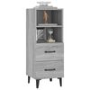 vidaXL Buffet Sonoma gris 34,5x34x90 cm Bois d'ing&eacute;nierie