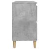 vidaXL Meuble d'&eacute;vier gris b&eacute;ton 80x33x60 cm bois d'ing&eacute;nierie