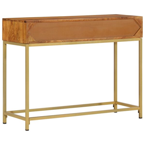 vidaXL Table console 100x35x76 cm Bois d'acacia massif