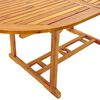 vidaXL Ensemble &agrave; Manger de jardin 7pcs bois d'acacia solide textil&egrave;ne