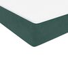 vidaXL Sommier &agrave; lattes de lit et matelas vert fonc&eacute; 100x210cm velours
