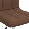 vidaXL Chaise pivotante de bureau Marron Tissu