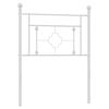 vidaXL T&ecirc;te de lit de remplacement m&eacute;tal blanc 75 cm