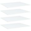 vidaXL Panneaux de biblioth&egrave;que 4 pcs blanc bois d&rsquo;ing&eacute;nierie