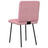 vidaXL Chaises &agrave; manger lot de 4 Rose Velours