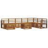 vidaXL Ensemble de canap&eacute;s d'ext&eacute;rieur 9 pc Naturel