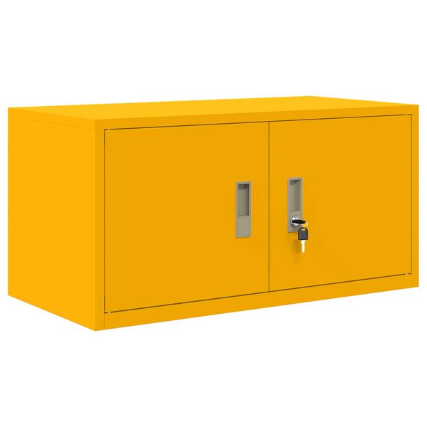 vidaXL Armoire de rangement Jaune moutarde 80 x 40 x 40 cm