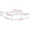 vidaXL Cadre de lit avec stockage Blanc 150 x 200 cm Bois d'ingénierie