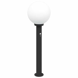 vidaXL Borne lumineuse avec d&eacute;tecteur 80 cm Noir IP44