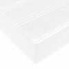 vidaXL Cadre de lit avec matelas Blanc pur 100 x 200 cm tissu