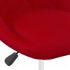 vidaXL Chaises &agrave; manger pivotantes lot de 4 Rouge bordeaux Velours