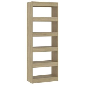 vidaXL Biblioth&egrave;que/s&eacute;parateur de pi&egrave;ce ch&ecirc;ne sonoma bois d'ing&eacute;nierie