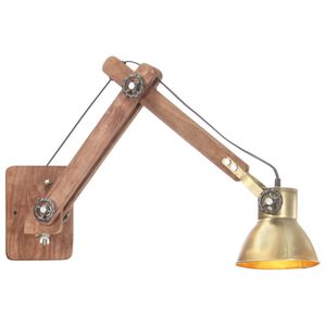 vidaXL Lampe murale Style industriel Laiton Rond E27