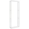 vidaXL Portant de bois de chauffage 110x28x312 cm acier inoxydable