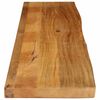 vidaXL Dessus de table &agrave; bord vivant 140x20x2,5cm bois massif manguier
