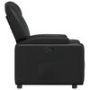 vidaXL Fauteuil inclinable en similicuir noir