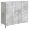 vidaXL Buffet Gris b&eacute;ton 89 x 34,5 x 82 cm Bois d'ing&eacute;nierie