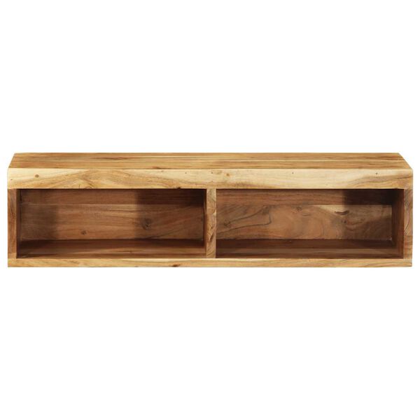 VidaXL Meuble TV mural 80x30x19 cm bois massif d'acacia