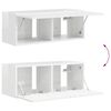 vidaXL Ensemble meuble TV 5 pcs Blanc brillant Bois d'ing&eacute;nierie