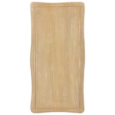 vidaXL Table basse Blanc et marron 87,5x42x44 cm Bois de pin massif