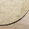 vidaXL Tapis shaggy PAMPLONA poils longs moderne dor&eacute; &Oslash; 200 cm
