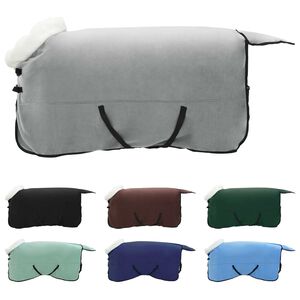 vidaXL Couverture &Eacute;quine Vert fonc&eacute; complet 135 cm Fleece polaire