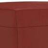 vidaXL Banc Rouge bordeaux 70x35x41 cm Similicuir