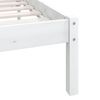 vidaXL Cadre de lit sans matelas blanc bois massif 90x200 cm