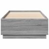 vidaXL Cadre de lit sans matelas sonoma gris 100x200 cm