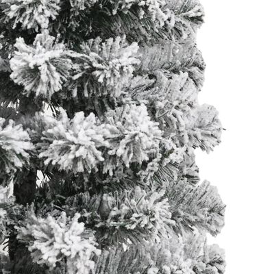 vidaXL Sapin de Noël artificiel à charnières avec neige floquée 120 cm