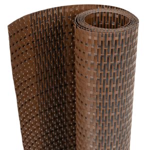 vidaXL Paravents de balcon 10pcs marron et noir 255x19cm r&eacute;sine tress&eacute;