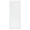 vidaXL Porte d'armoire &agrave; persiennes blanc 99,3x39,4 cm pin massif