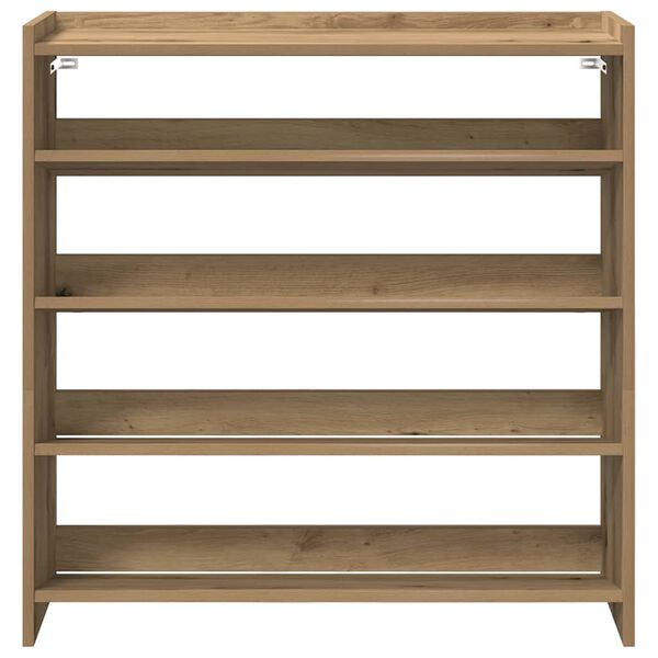 vidaXL &Eacute;tag&egrave;re &agrave; chaussures ch&ecirc;ne artisanal bois d'ing&eacute;nierie