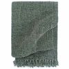 vidaXL Couverture Coton 160 x 210 cm Vert fonc&eacute;