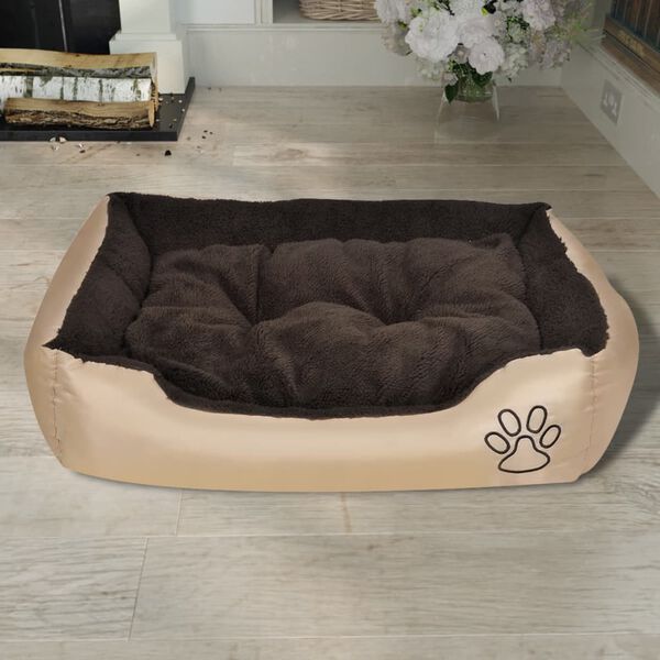 vidaXL Lit pour chiens avec coussin rembourr&eacute; Taille M