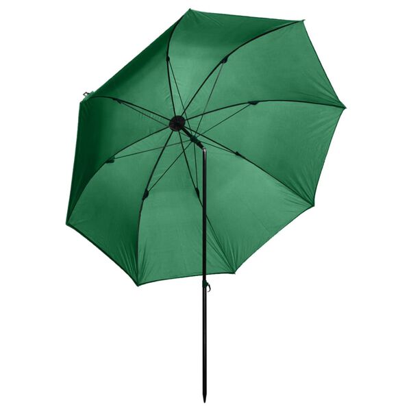vidaXL Parapluie de p&ecirc;che Vert 240x210 cm