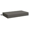 vidaXL Coussin de dos SOEST 100 % polyester Gris 70 x 40 x 10 cm