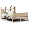 vidaXL Lit biblioth&egrave;que sans matelas 140x200 cm bois massif de pin