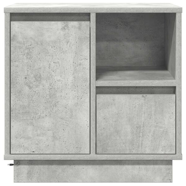 vidaXL Cabinet de chevet 2 pcs Gris b&eacute;ton 50 x 34,5 x 50 cm.