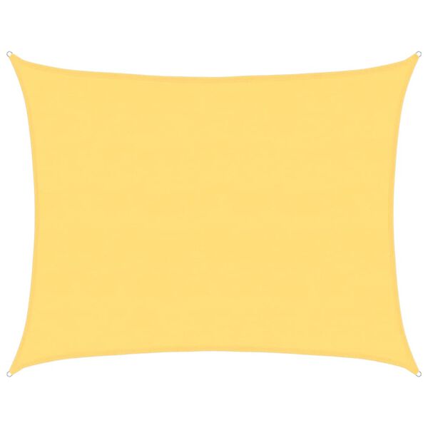 vidaXL Voile d'ombrage 160 g/m² Beige 6x7 m PEHD