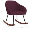 vidaXL Chaise &agrave; bascule Violet Tissu