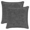 vidaXL Housse de coussin 2 pc HOUTEN Gris fonc&eacute; 40 x 40 cm