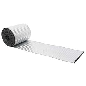 vidaxl Bordure de Pelouse 5 m x 10 cm Acier galvanis&eacute; Argent&eacute;
