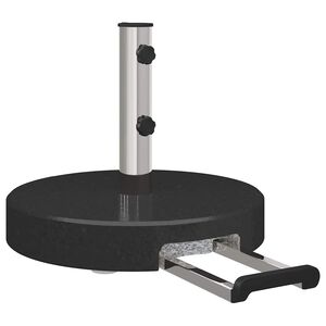 vidaXL Pied de parasol Noir &Oslash; 45 x 37,5 cm Granite