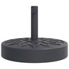 vidaXL Base de parasol pour mâts Ø38 / 48 mm 25 kg rond
